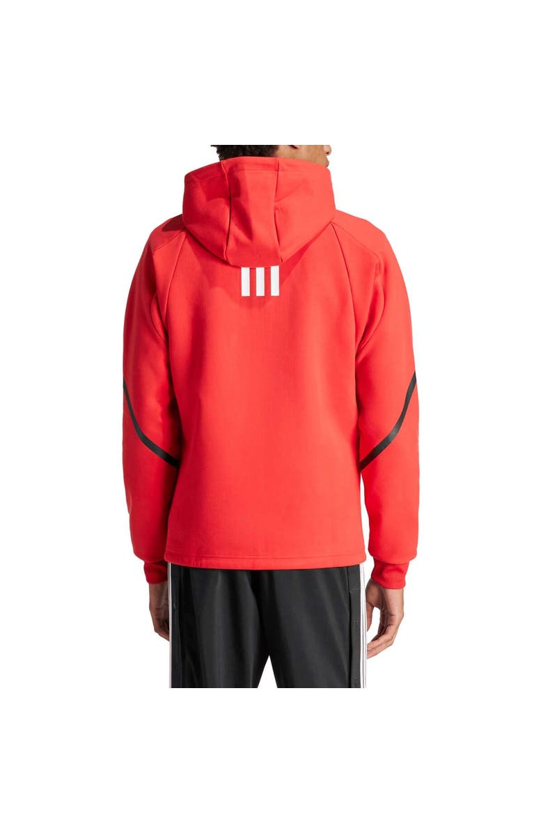 adidas Men's adidas Red New York Red Bulls 2024 Anthem Travel Raglan Sleeve Full-Zip Jacket, Alternate, color, Red