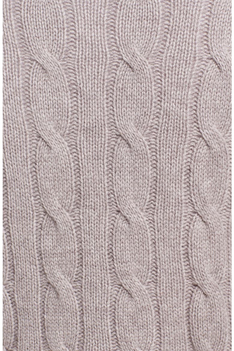 Cable Knit Cashmere Moto Jacket, Alternate, color, BRIMSTONE
