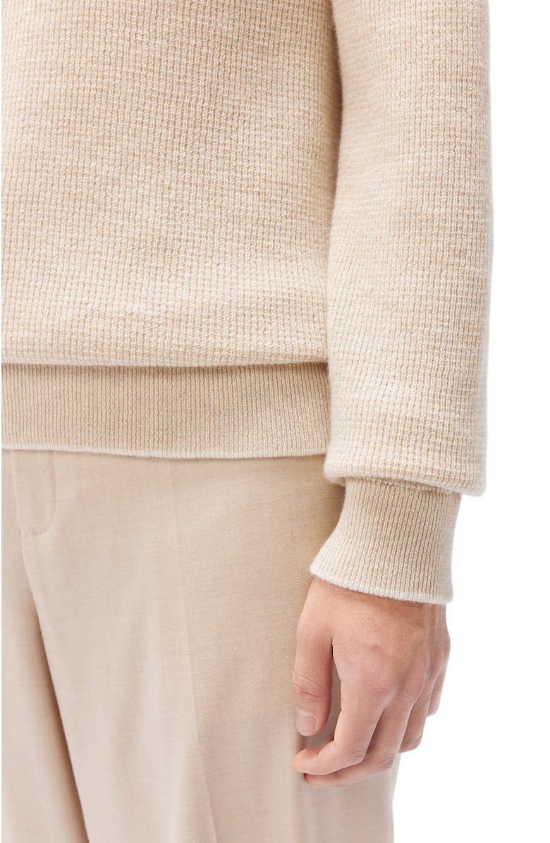 GOBI Mongolian Cashmere Men's Cashmere Crewneck Sweater, Alternate, color, Off White