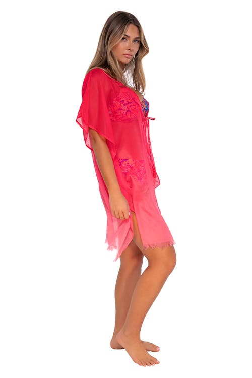 Sunsets Maldives Tunic In Geranium