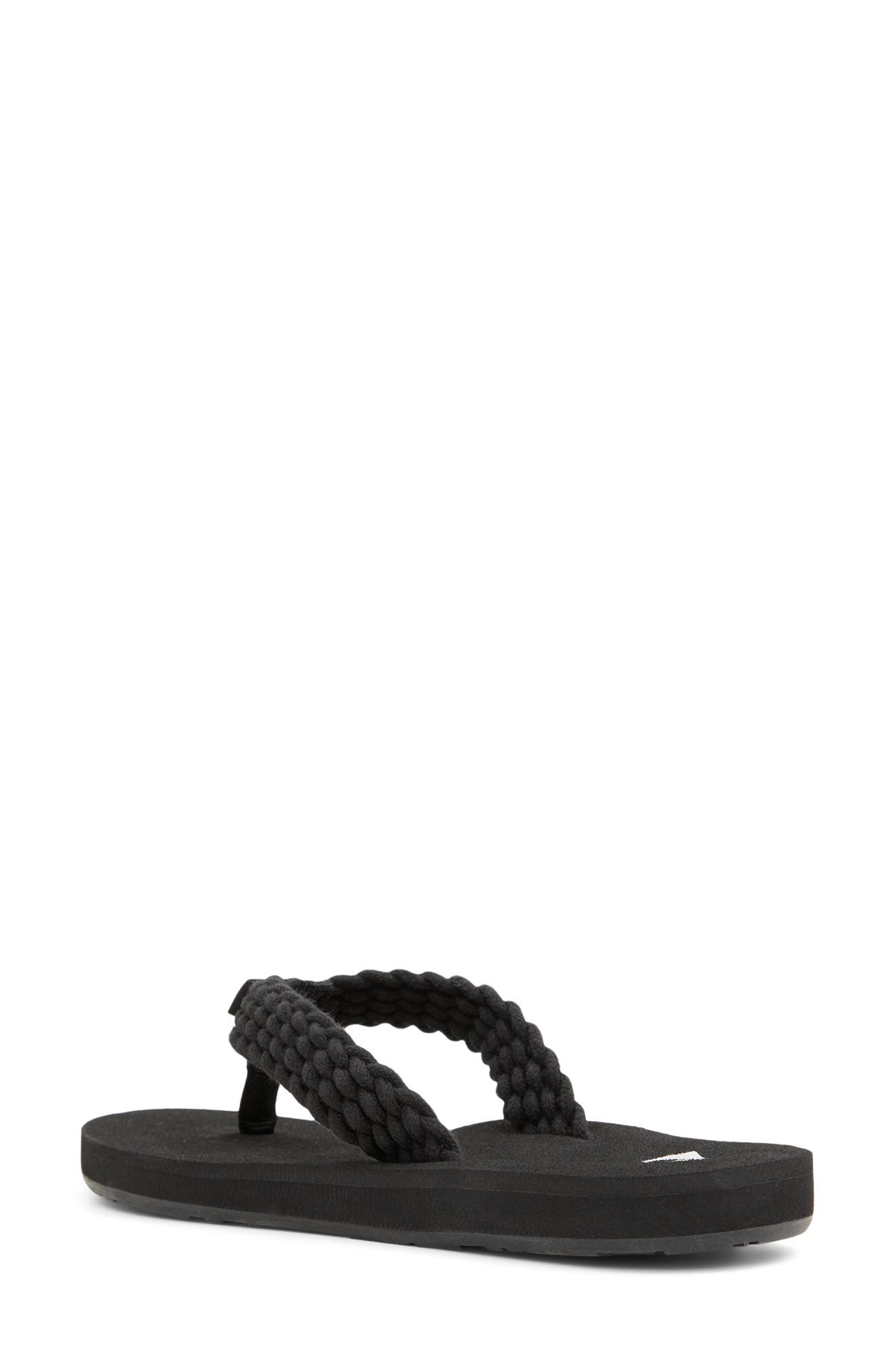 Roxy Porto IV Flip Flop, Alternate, color, Black