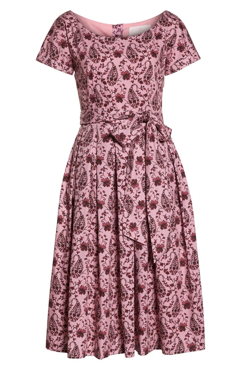 Gal Meets Glam Collection Hallie Fit & Flare Dress, Alternate, color, 