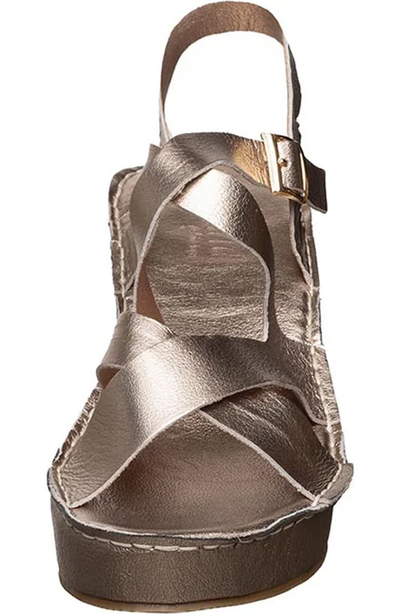 ANTELOPE Sari Platform Wedge Sandal, Alternate, color, Champagne