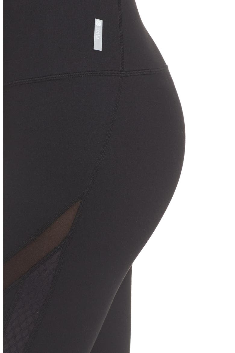 Knock Out High Waist Leggings, Alternate, color, BLACK