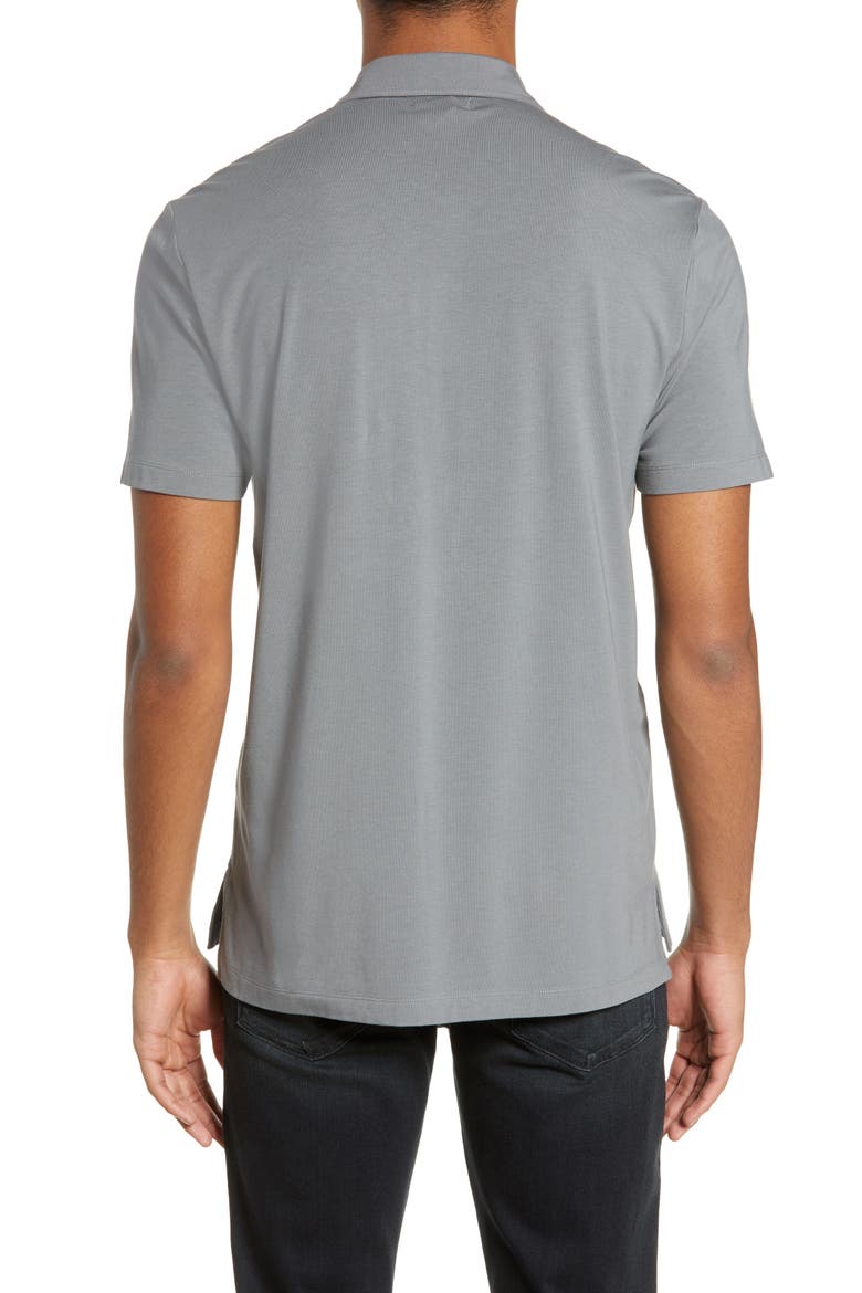 Burke Slim Fit Polo, Alternate, color, DAWN GREY