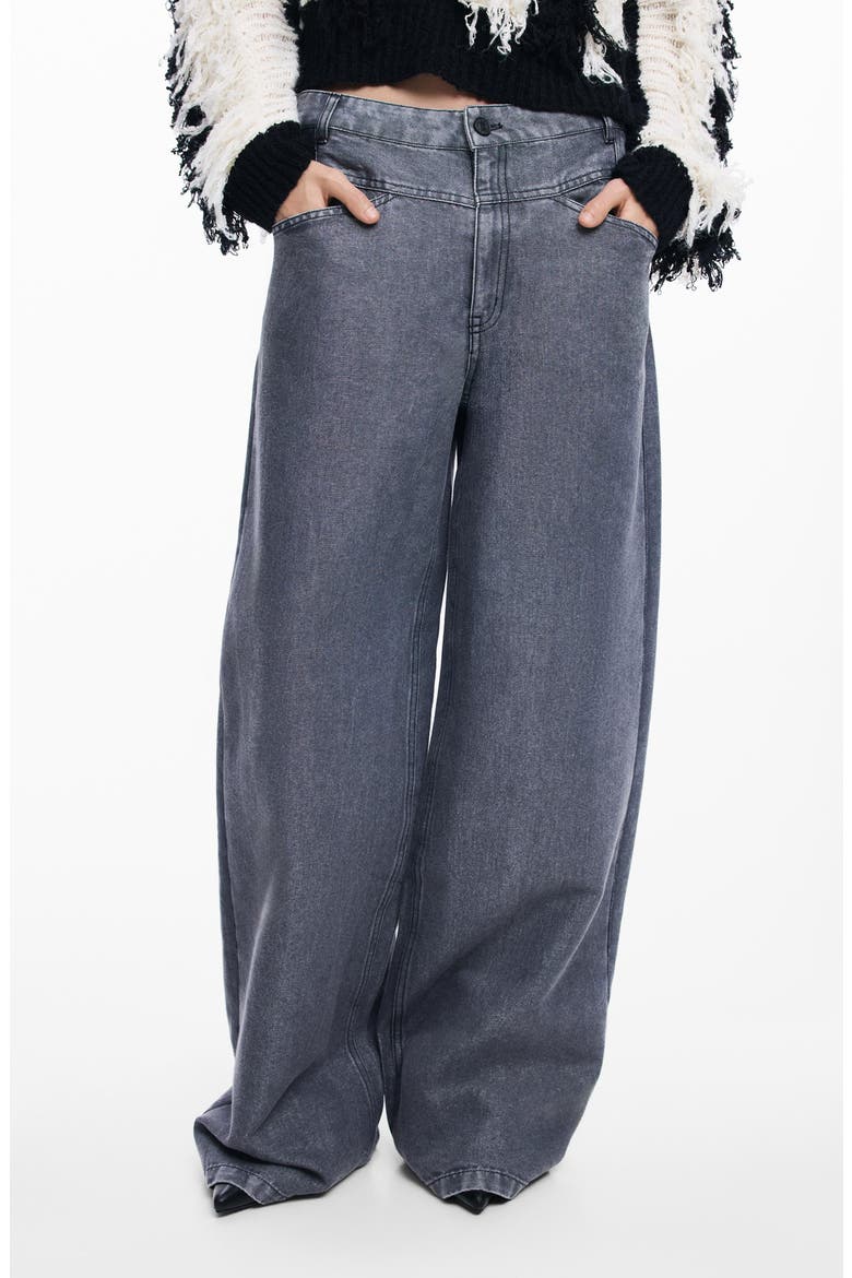 Wide Leg Jeans, Main, color, GREY
