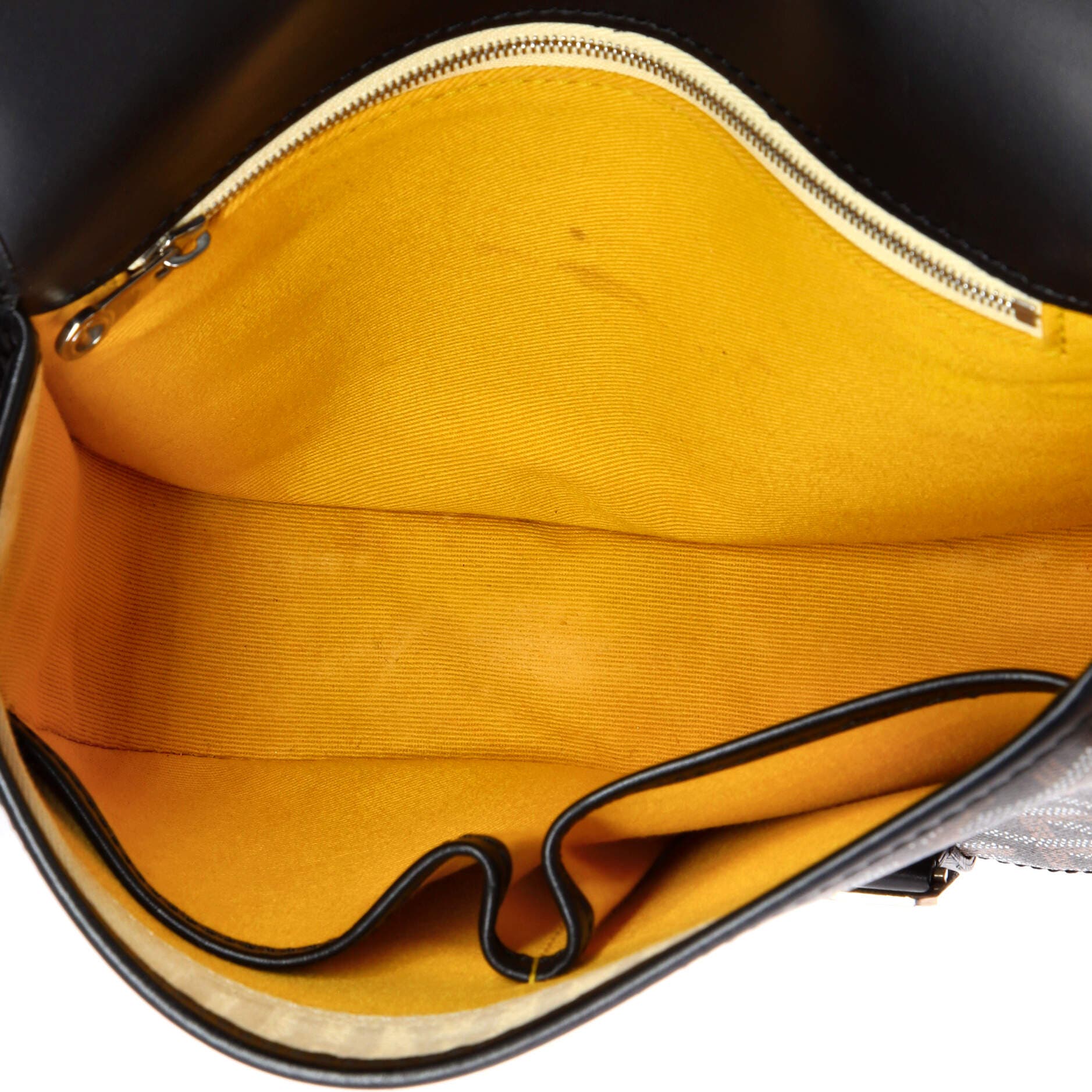 Pre-Owned Goyard Belvedere Messenger Bag Coated Canvas PM, Alternate, color, Black