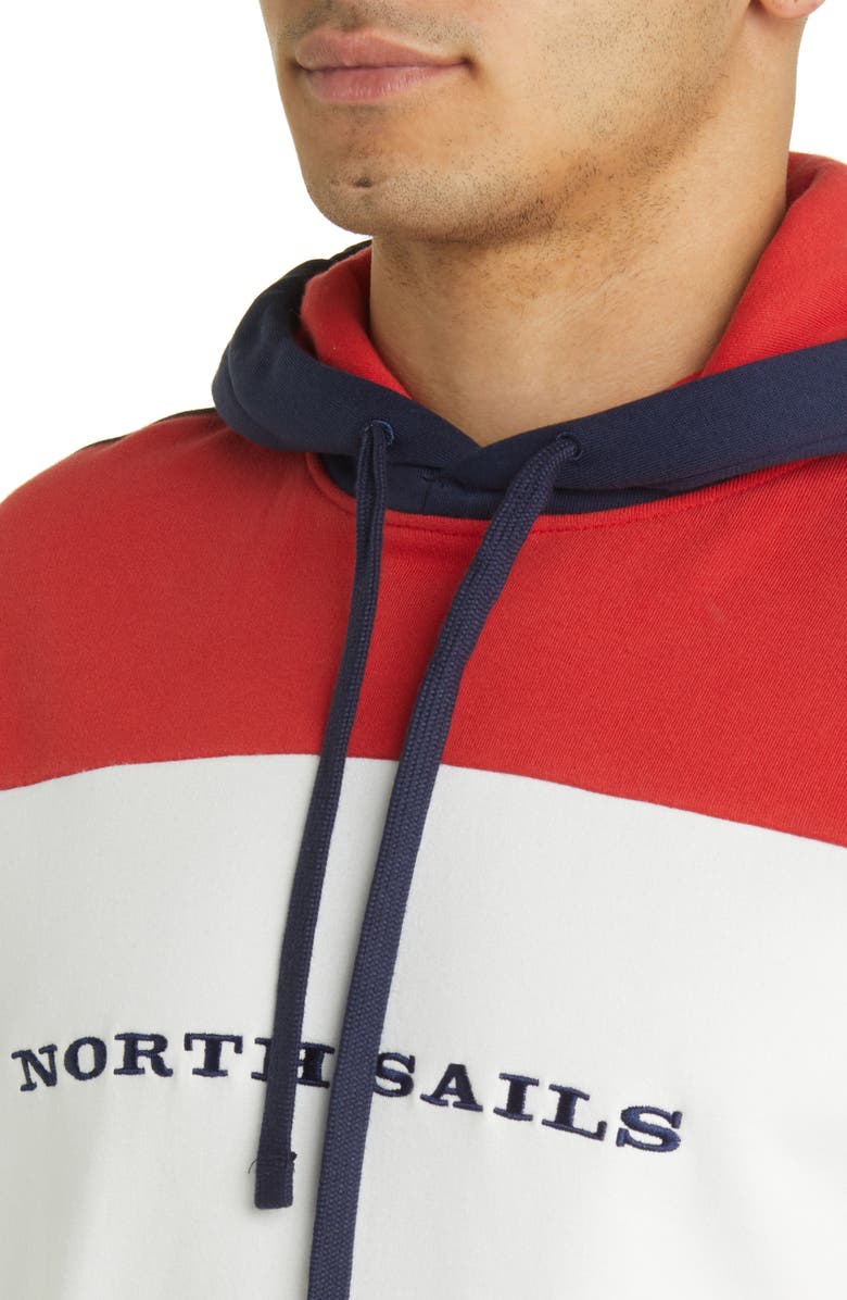 NORTH SAILS Colorblock Cotton Graphic Hoodie, Alternate, color,