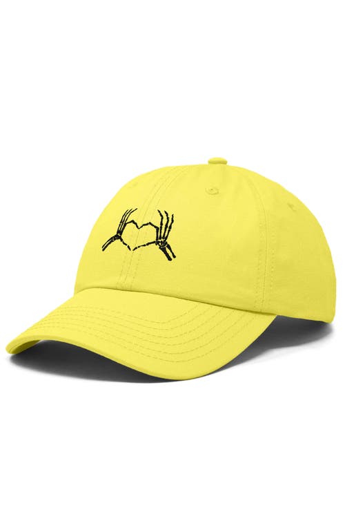 DALIX DALIX SKELETON HEART EMBROIDERED DAD HAT