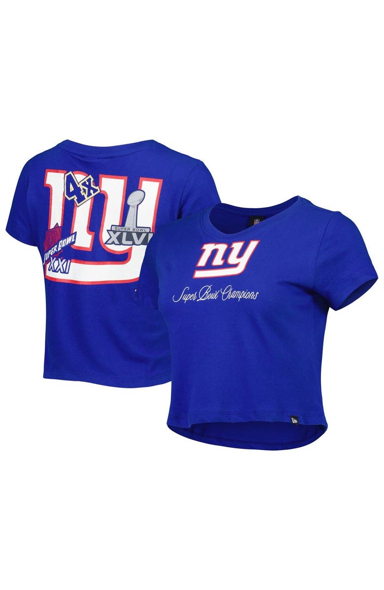 New Era Women's New Era Royal New York Giants Historic Champs T-Shirt, Main, color, Royal