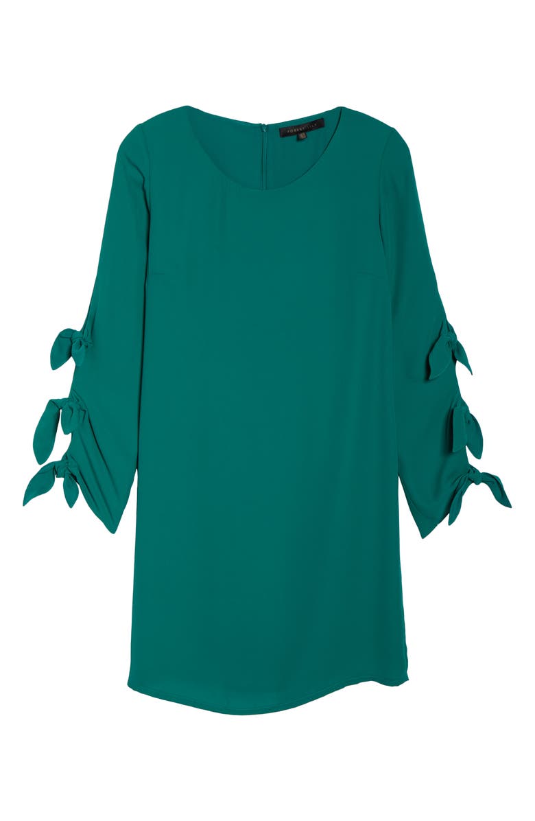 Forest Lily Bow Sleeve Sheath Dress, Alternate, color,