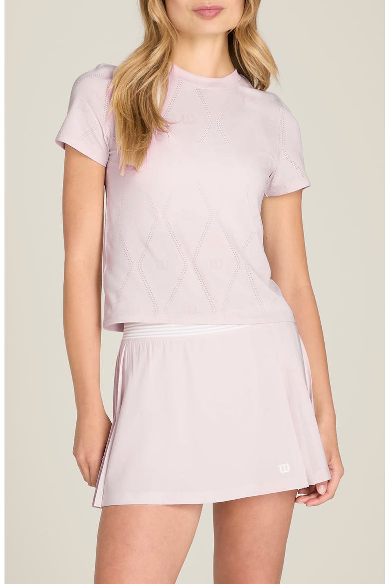 Seamless Short Sleeve T-shirt, Main, color, LILAC ASH