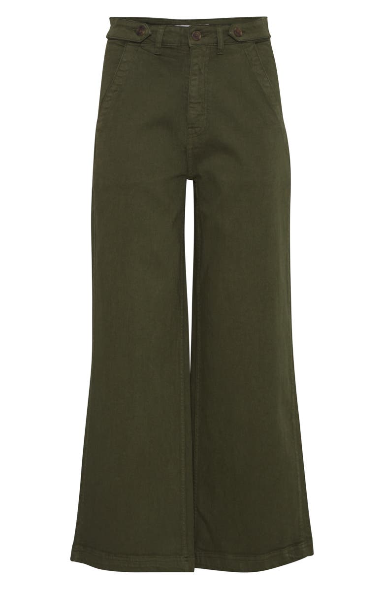 B.YOUNG Lydia Flare Leg Pants, Main, color, Olive Night