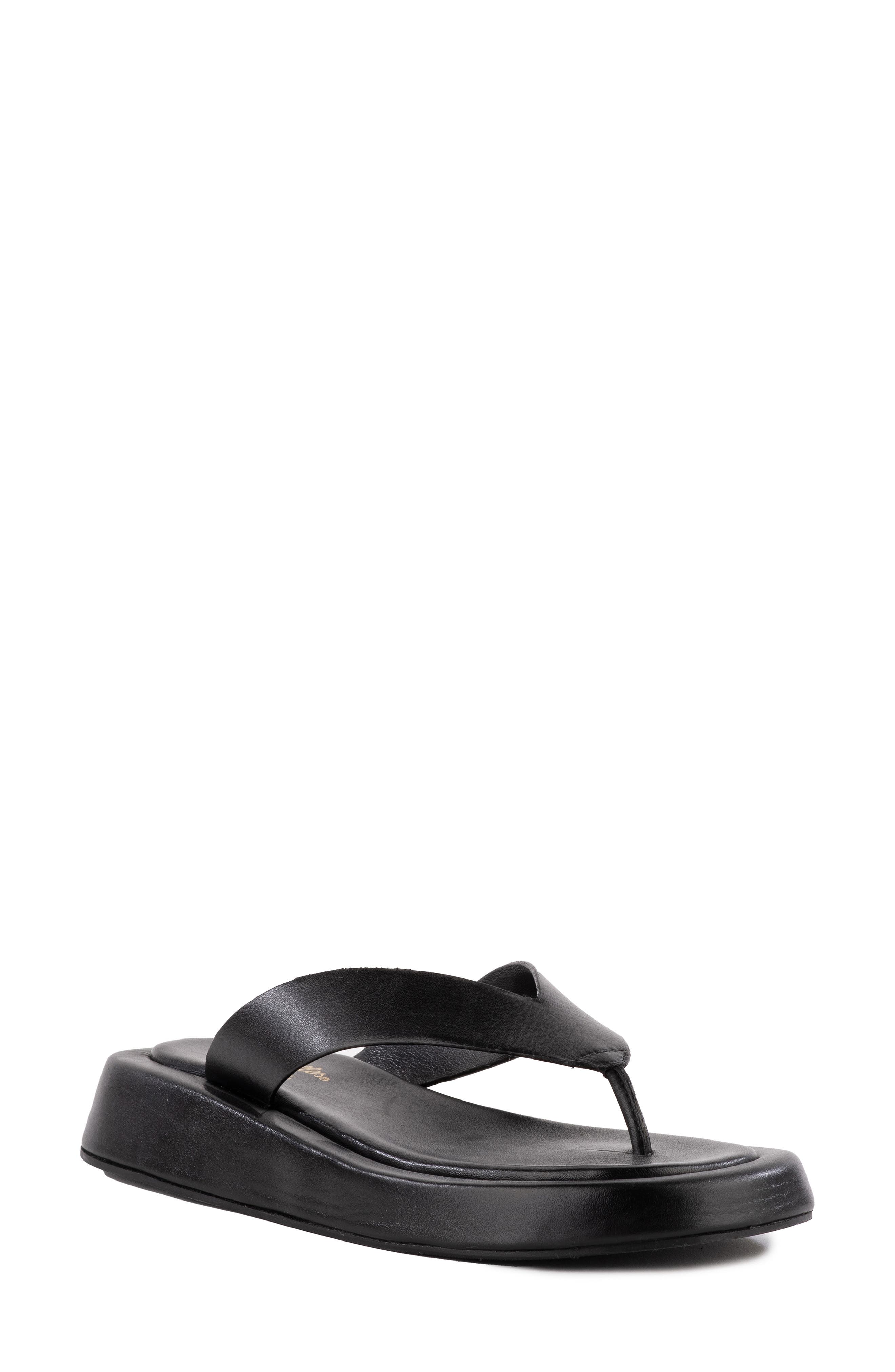Seychelles Nautical Flip Flop Sandal, Main, color, Black
