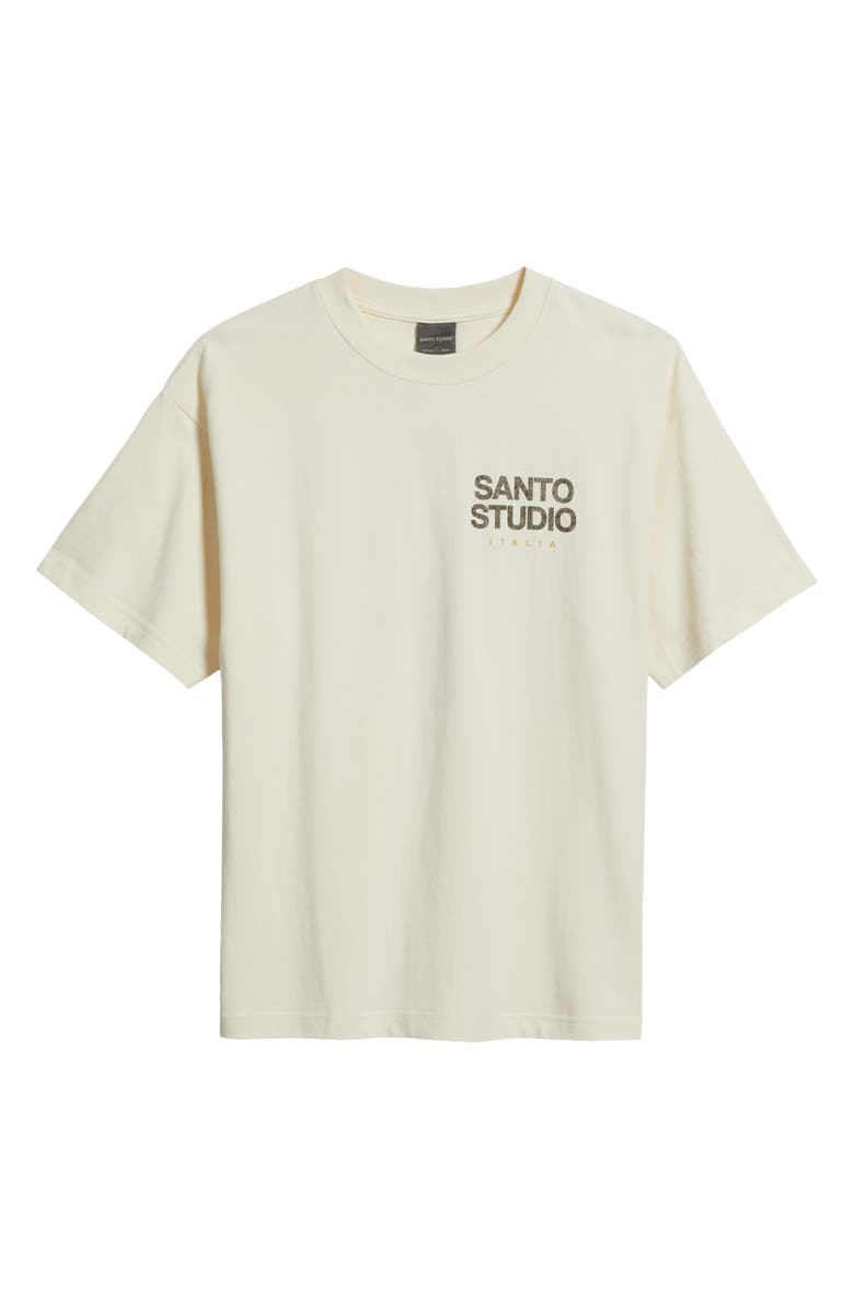 SANTO STUDIO Fear Eats Cotton T-Shirt, Alternate, color, Cream