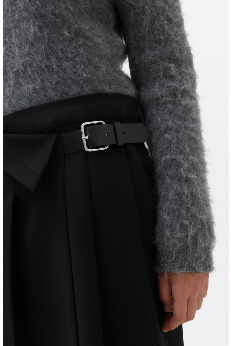 Pleated Skirt, Alternate, color, BLACK