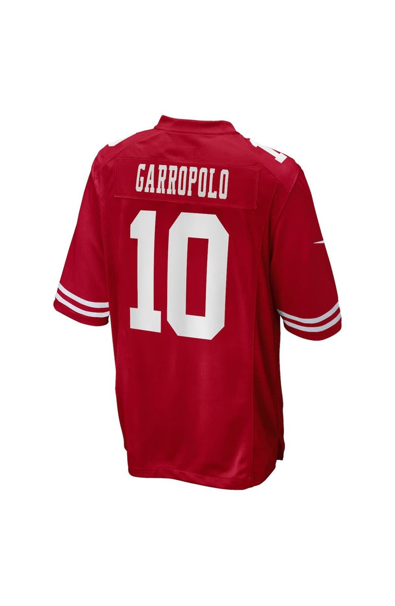 Nike Men's Nike Jimmy Garoppolo Scarlet San Francisco 49ers 75th Anniversary Game Jersey, Alternate, color, 
