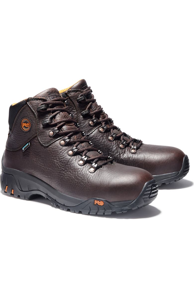 Timberland TiTAN Alloy Toe Waterproof Work Boot, Alternate, color, Brown