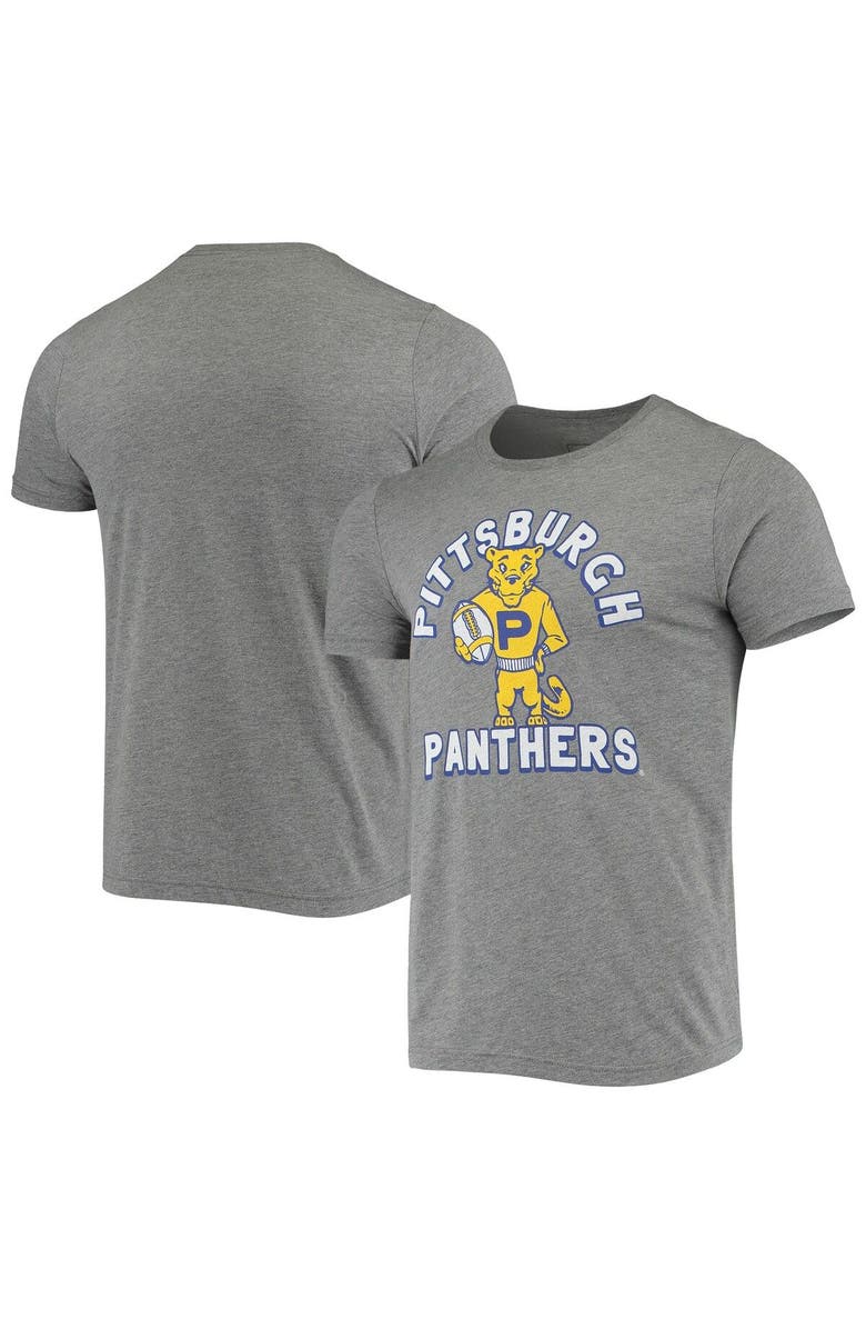 HOMEFIELD Men's Homefield Heather Gray Pitt Panthers Vintage Football T-Shirt, Main, color, 