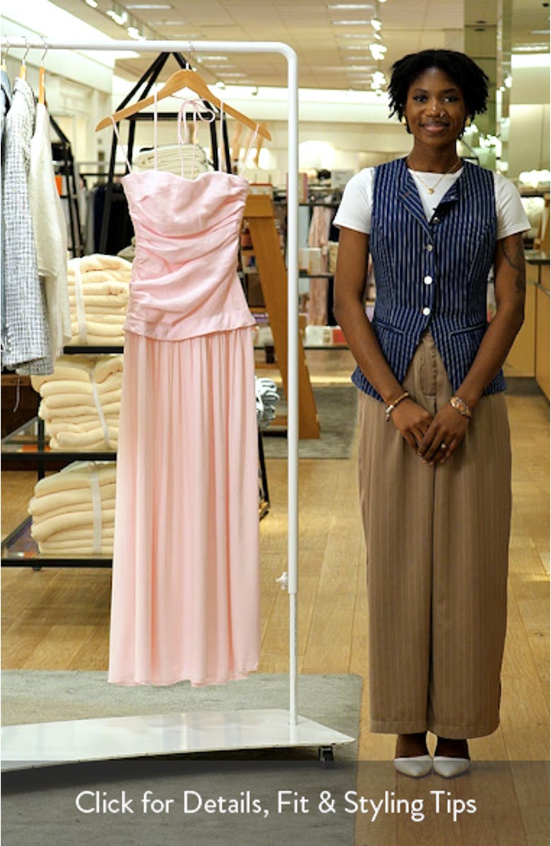 Notte Halter Maxi Dress, sales video thumbnail