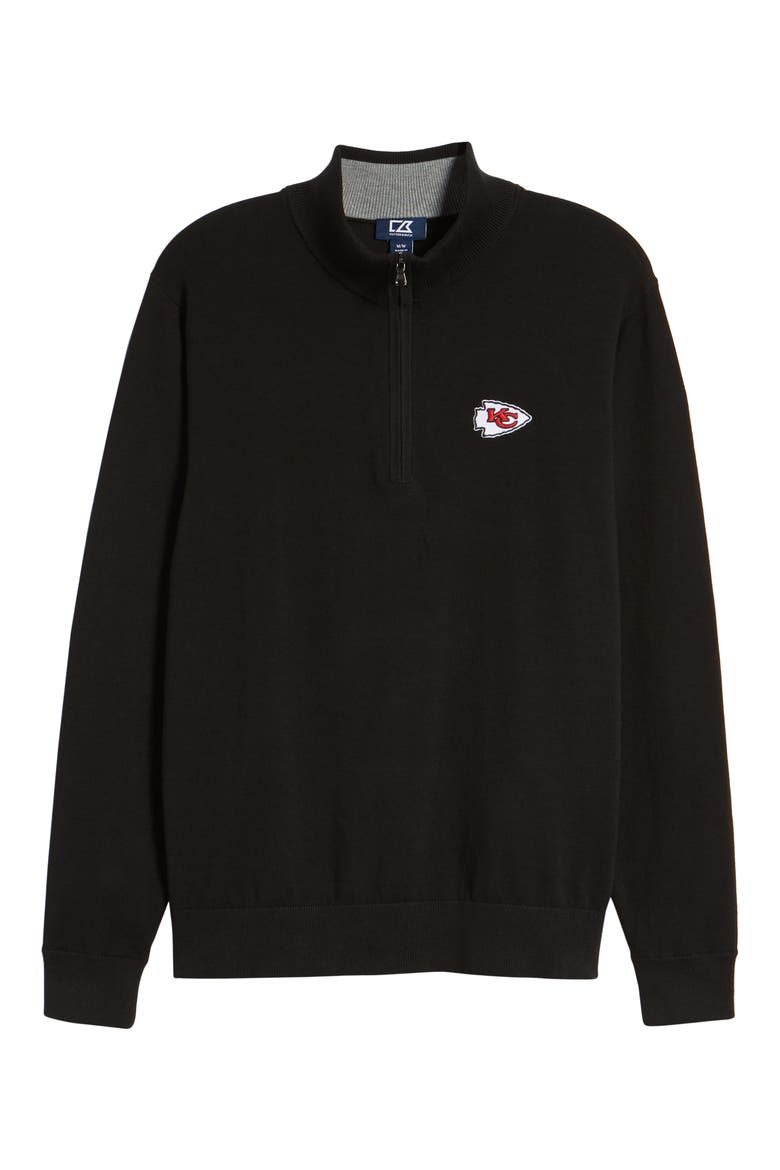 Kansas City Lakemont Regular Fit Quarter Zip Sweater, Alternate, color, BLACK