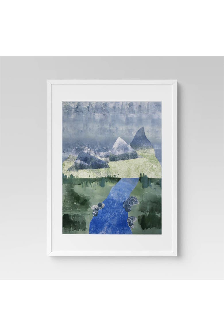 Mountain Trail Framed Print, Alternate, color, Multi