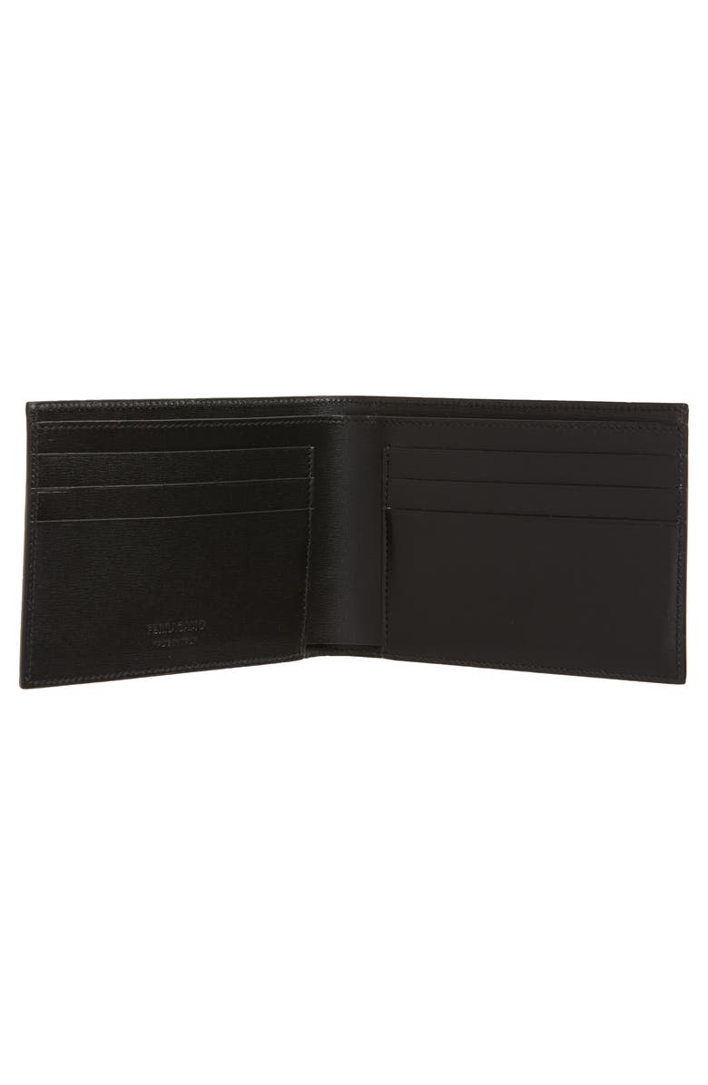 FERRAGAMO Classic Leather Bifold Wallet, Alternate, color, Nero