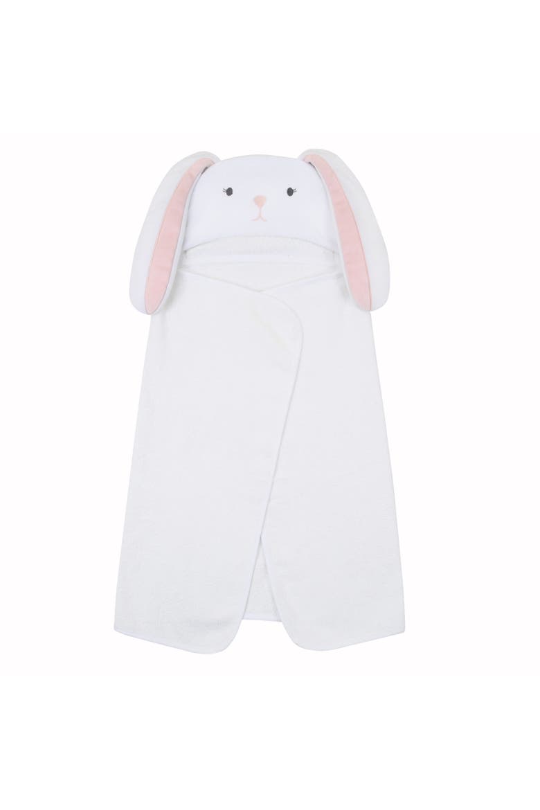 Baby/Infant Luxury Cotton Terry Bunny Hooded Bath Towel, Alternate, color, Pink