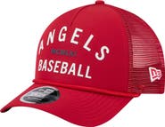 New Era Men's New Era  Red Los Angeles Angels Minimalist 9FORTY A-Frame Adjustable Hat