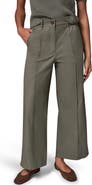 Donna Karan New York Pintucked Mid Rise Straight Leg Twill Crop Pants