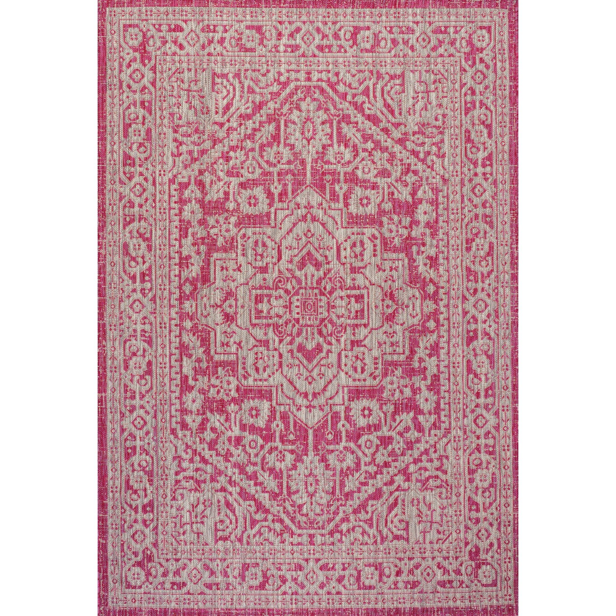 Fuchsia/Light Gray