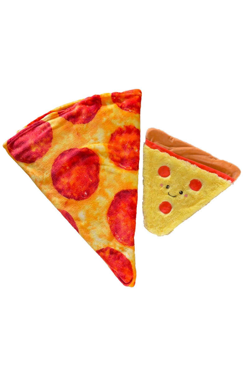 Buddy & Barney Blanket & Pillow Set, Wrap A Roni Pizza, 59 Inches, Kids 3+, Main, color, Multicolored