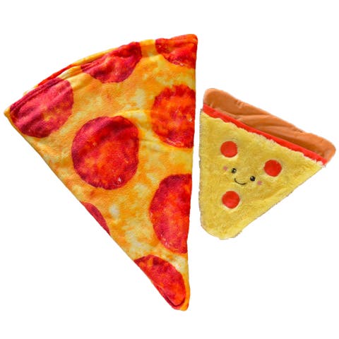 Blanket & Pillow Set, Wrap A Roni Pizza, 59 Inches, Kids 3+