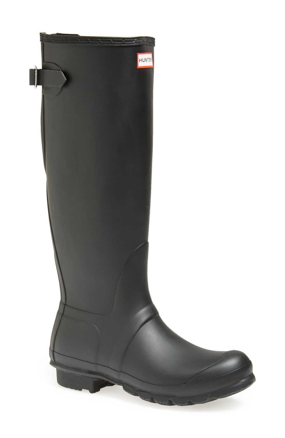 Hunter Original Tall Adjustable Back Waterproof Rain Boot, Main, color, 