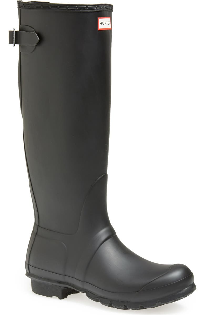 Hunter Original Tall Adjustable Back Waterproof Rain Boot, Main, color,