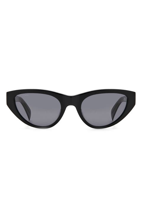 54mm Polarized Cat Eye Sunglasses