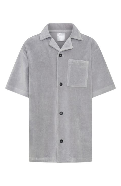 Kids
 Corduroy Camp Shirt (Big Kid)