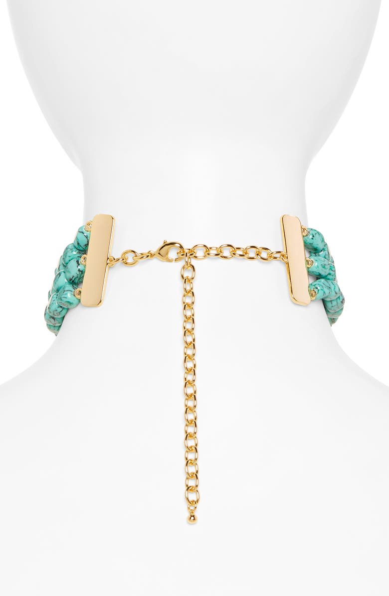 Cult Gaia Nora Turquoise Choker, Alternate, color, 