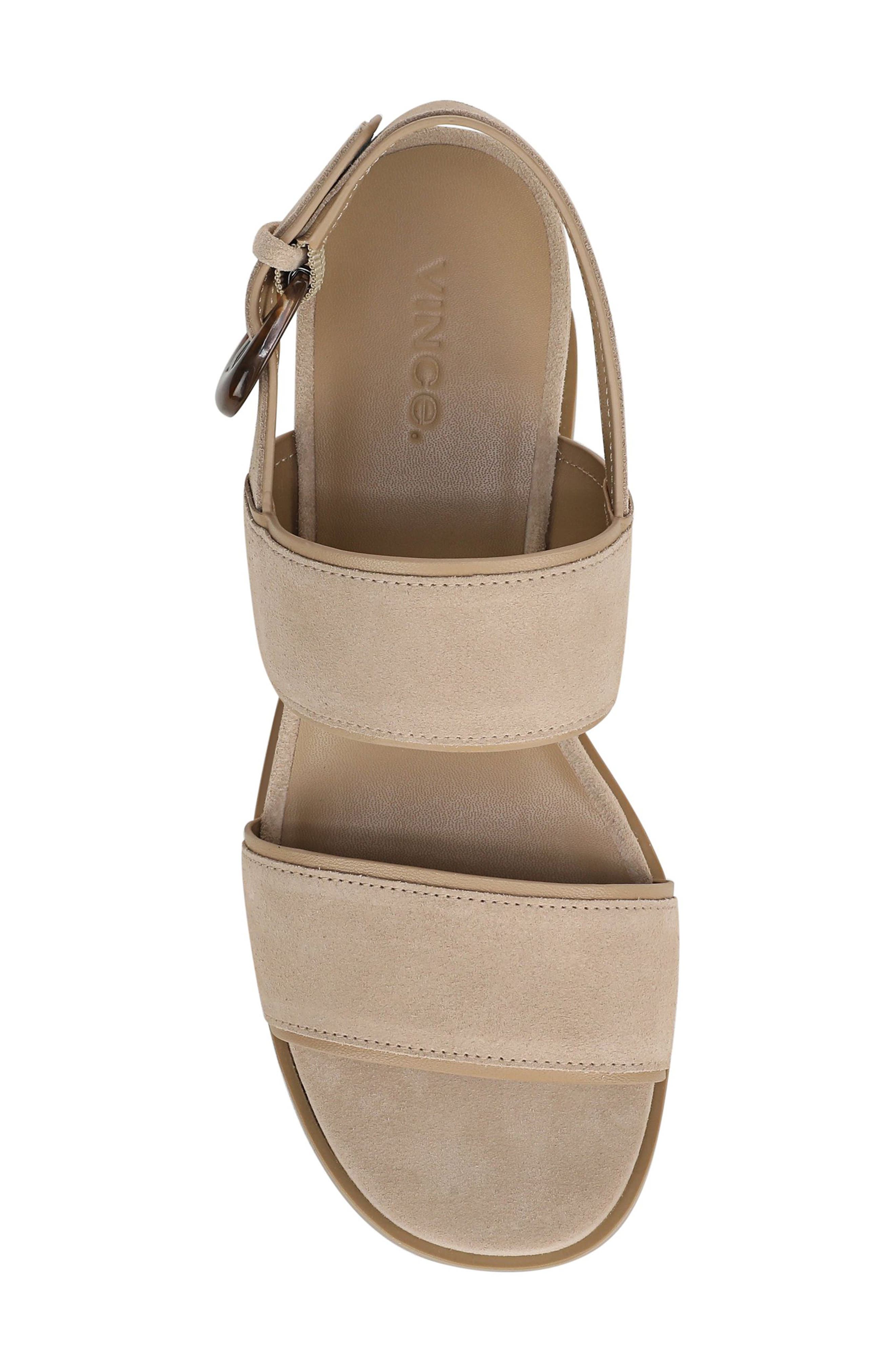 Roma Wedge Slingback Sandal, Alternate, color, DUNE