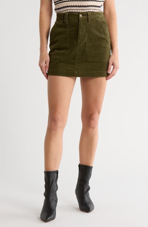 Corduroy Gold Coast Miniskirt
