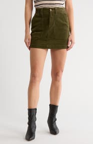 Sanctuary Corduroy Gold Coast Miniskirt