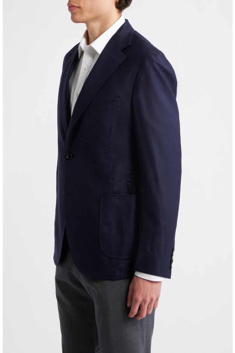 Navy Wool Stretch Twill Blazer, Alternate, color, NAVY
