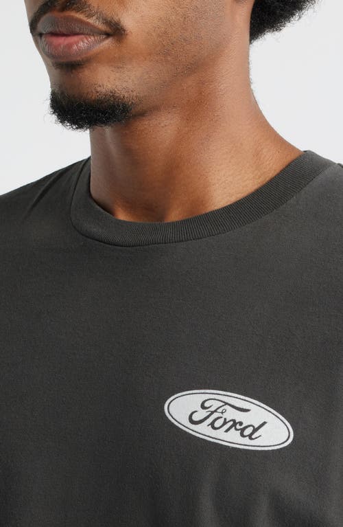 Merch Traffic Ford Classic Logo 1989 Graphic T-shirt In Gray