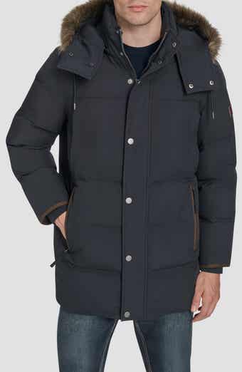 Faux Fur Hooded Longline Jacket