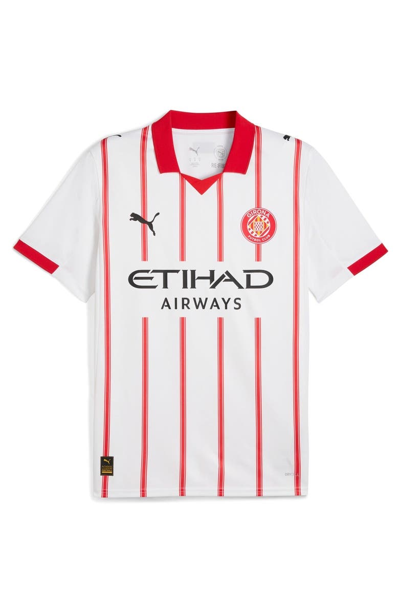 PUMA Men's Puma  White Girona FC 2025/26 Replica Home Jersey, Alternate, color, White