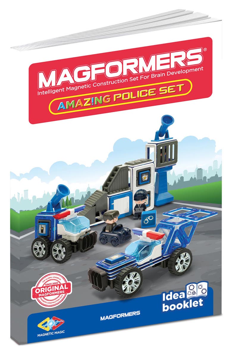 Magformers Amazing Police & Rescue 50-Piece Magnetic 3D Construction Set, Alternate, color, 