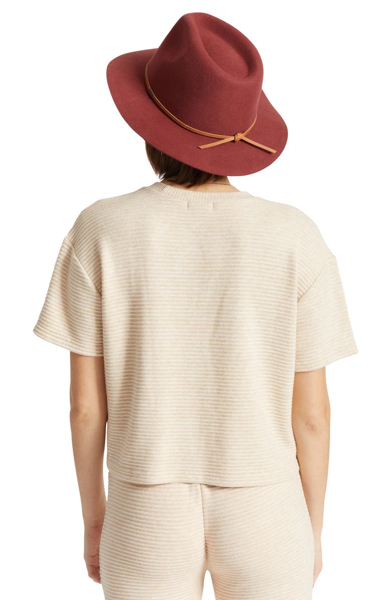 Brixton Wesley Wool Felt Fedora, Alternate, color, 