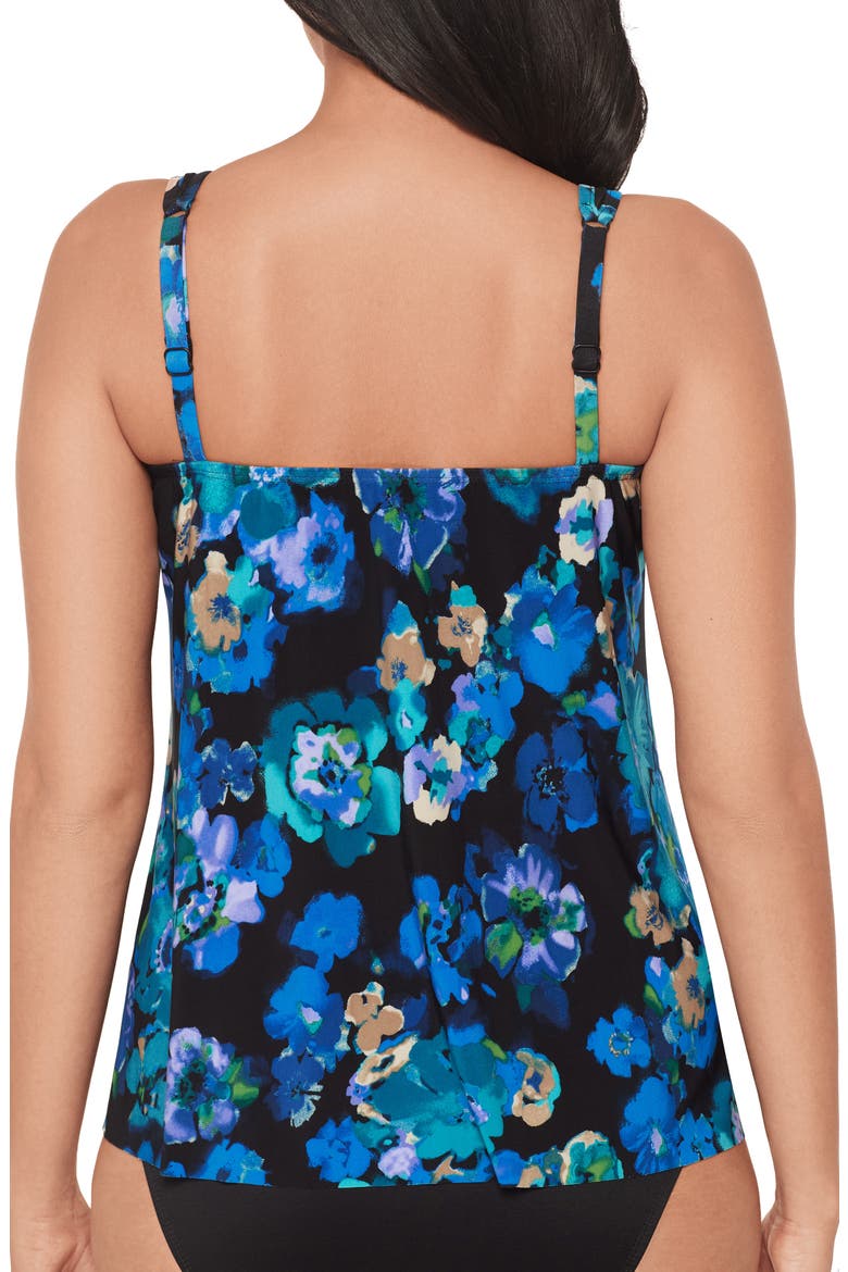 Secret Garden Mirage Tankini, Alternate, color, BLACK/ MULTI