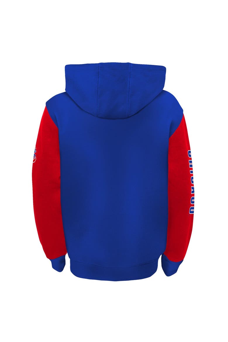 Youth Fanatics Branded Royal/Red Chicago Cubs Postcard Full-Zip Hoodie Jacket, Alternate, color, Royal