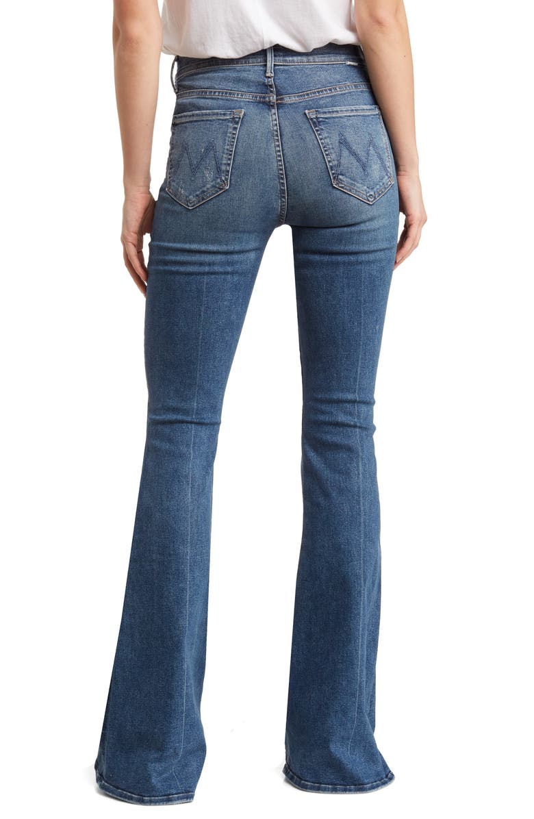 MOTHER The Super Cruiser Distressed Flare Jeans, Alternate, color, 